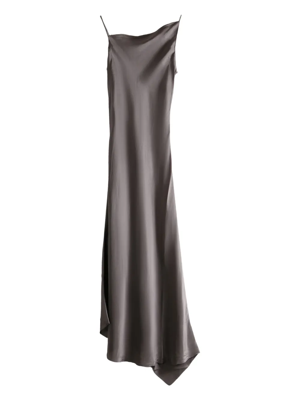Marc Le Bihan asymmetric silk midi dress | Brown | Image 1