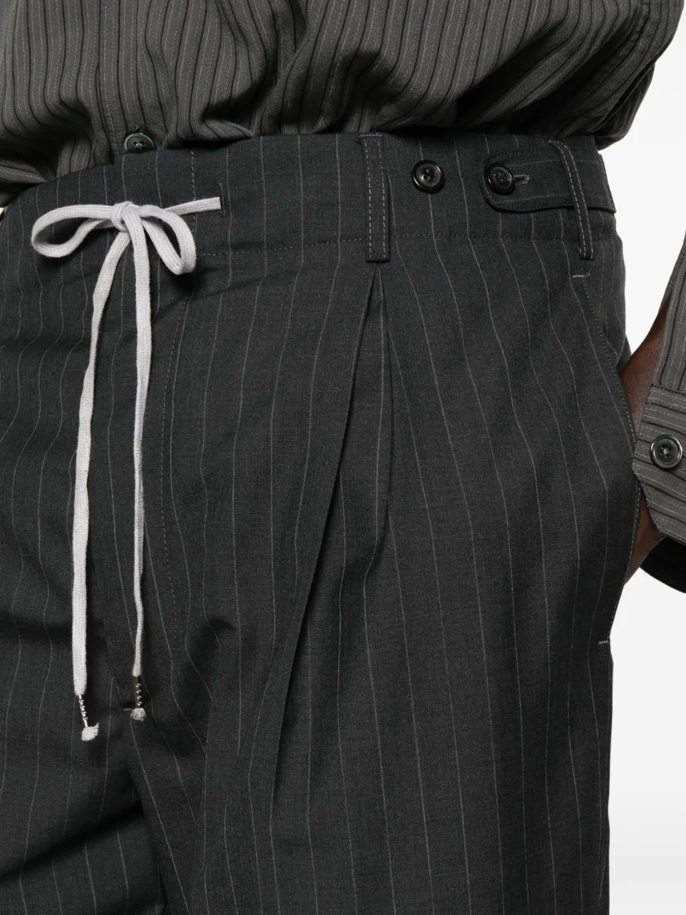 Maison Margiela Broek met krijtstreep Grijs