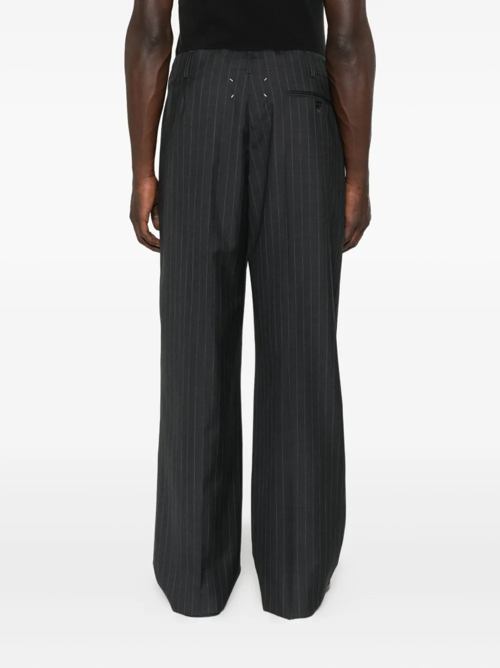 Maison Margiela Broek met krijtstreep Grijs