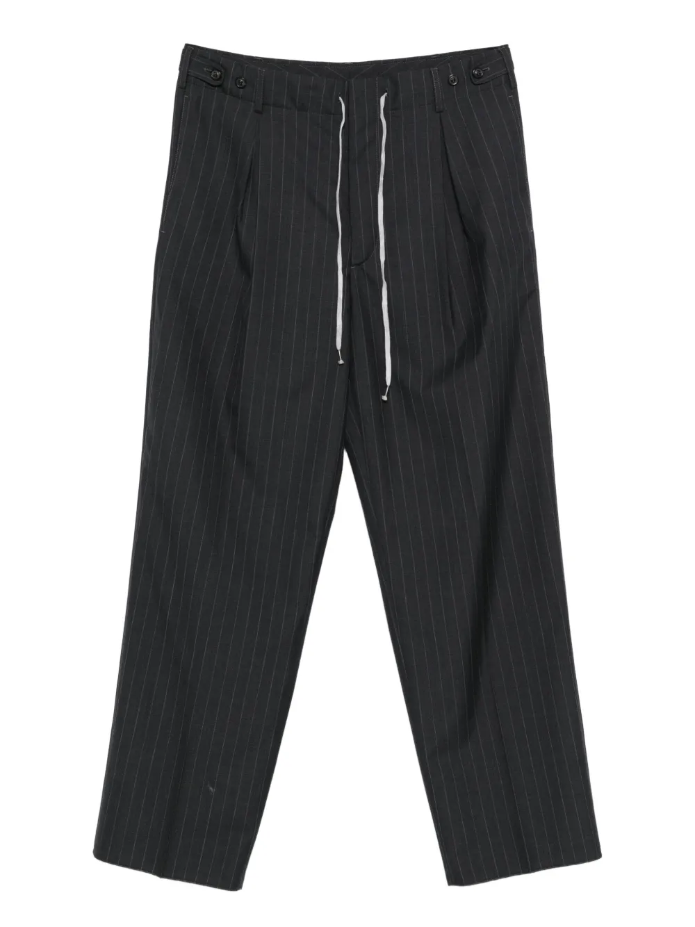 Maison Margiela pinstriped trousers - グレー Maison Margiela pinstriped trousers - グレー