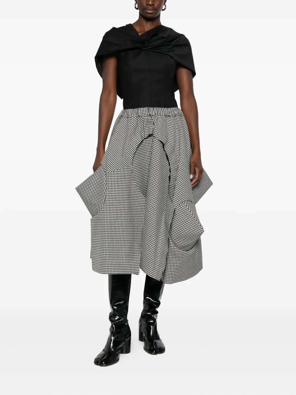 Comme Des Garçons Flared rok - Zwart