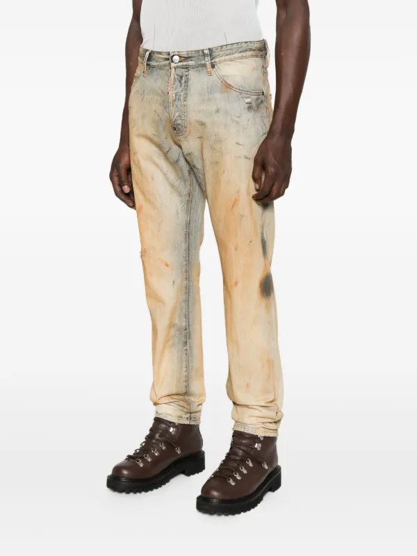 DSQUARED2 Cool Guy faded-effect paint-splatter Jeans | Neutrals