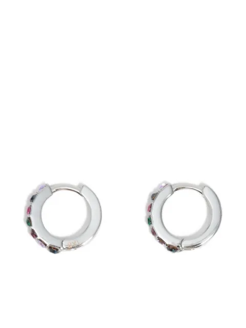 Bimba y Lola multigemstone hoop earrings