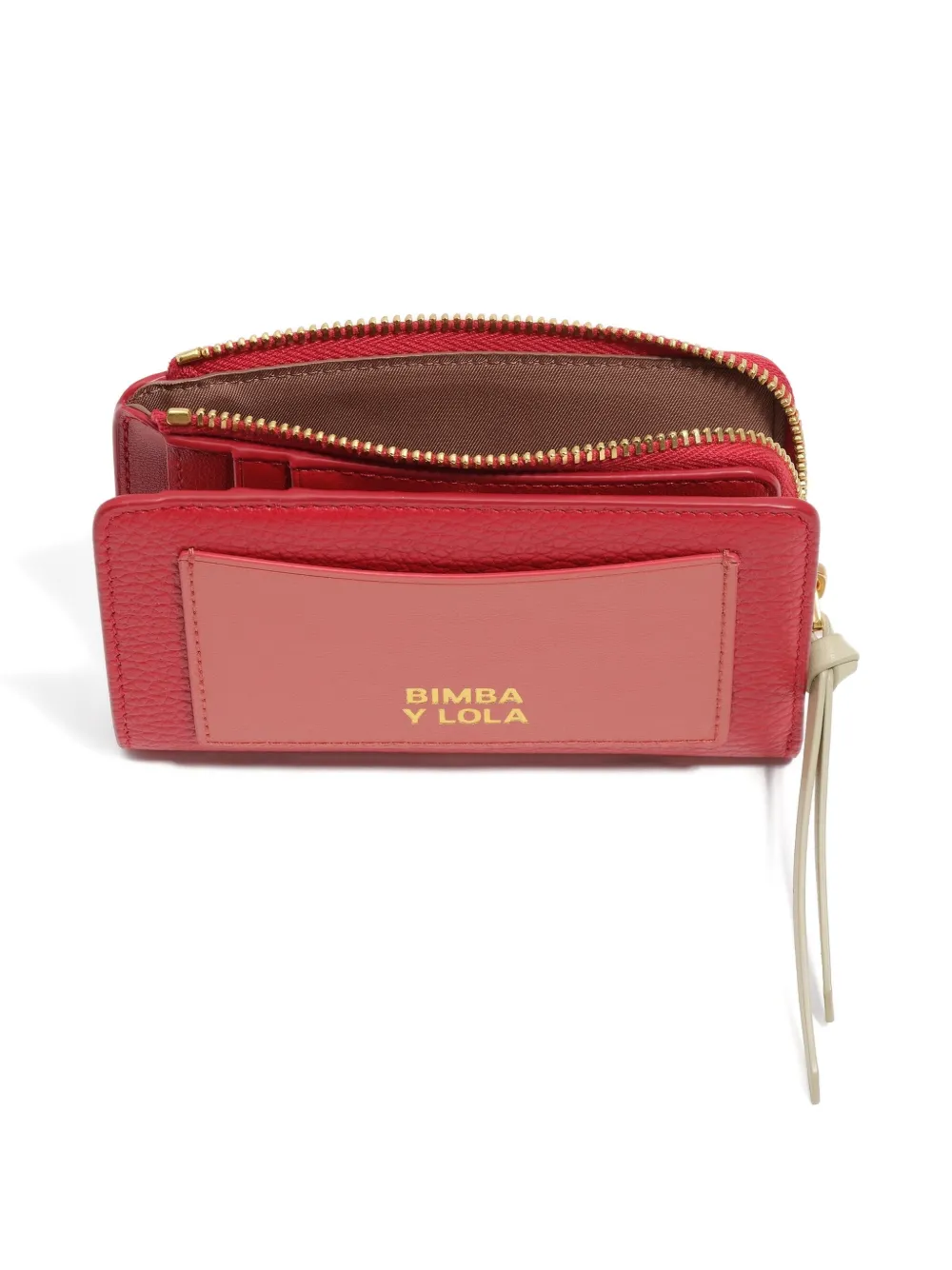 Bimba Y Lola Zip-fastening Panelled Wallet In Red