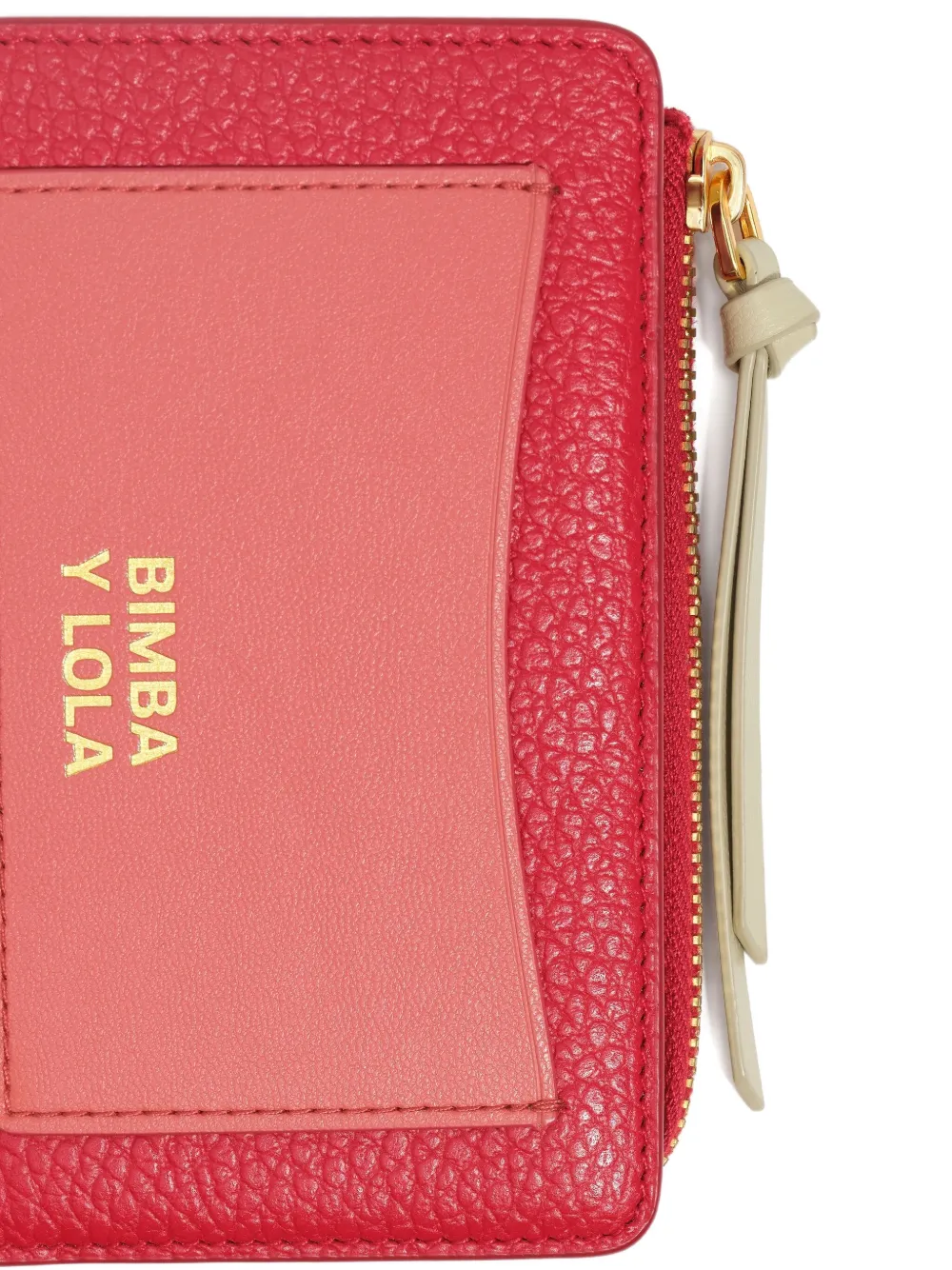 Bimba Y Lola Zip-fastening Panelled Wallet In Red
