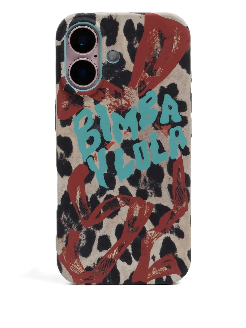 Bimba Y Lola Leopard-print Iphone 16 Case In Metallic