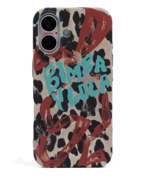 Bimba y Lola leopard-print iphone 16 case