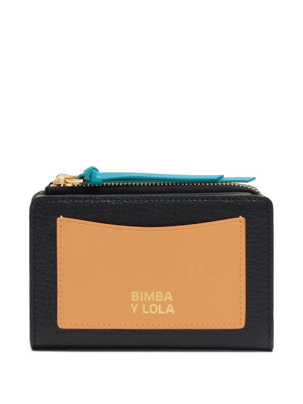 Bimba Y Lola Zip-fastening Bi-colour Wallet In Black