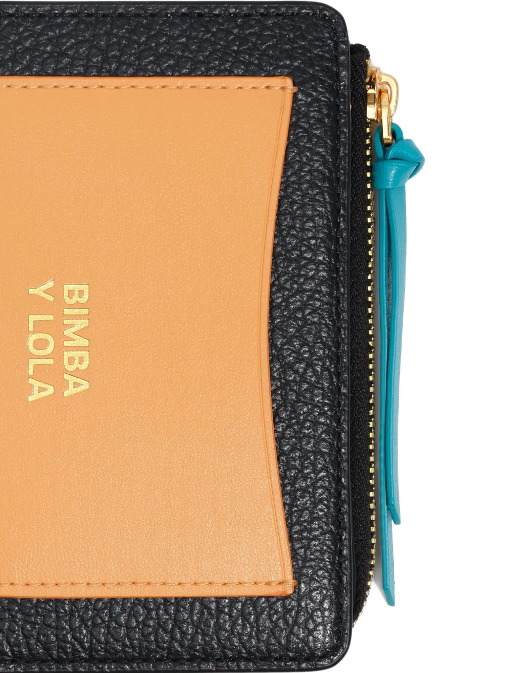 Bimba Y Lola Zip-fastening Bi-colour Wallet In Black