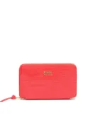 Bimba y Lola crocodile-effect zip-around wallet - Red