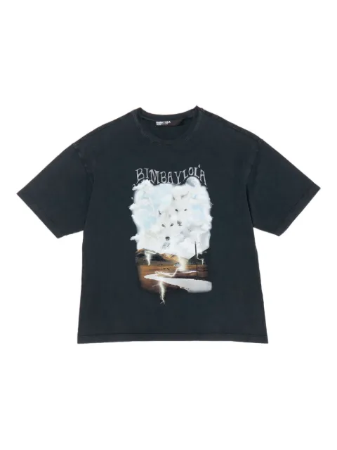 Bimba y Lola playera con estampado de lobo y logo