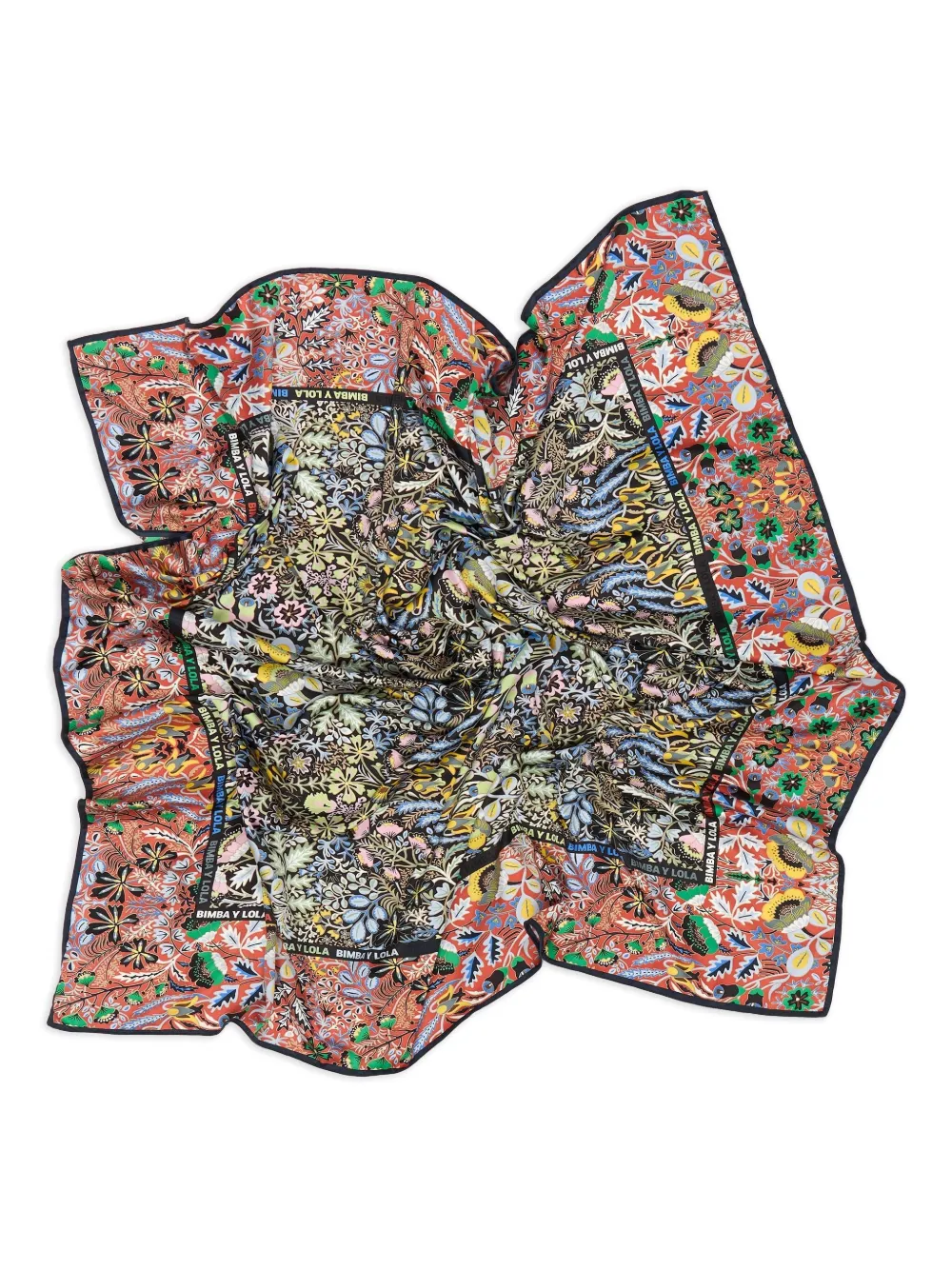 Bimba y Lola floral-print square scarf | Image 2