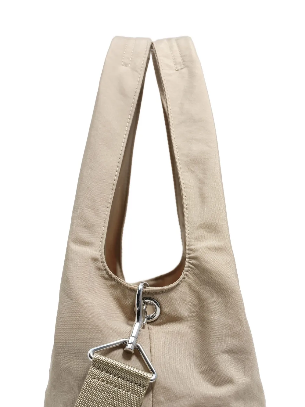 Bimba Y Lola Paper Zip-pocket Shoulder Bag In Neutral