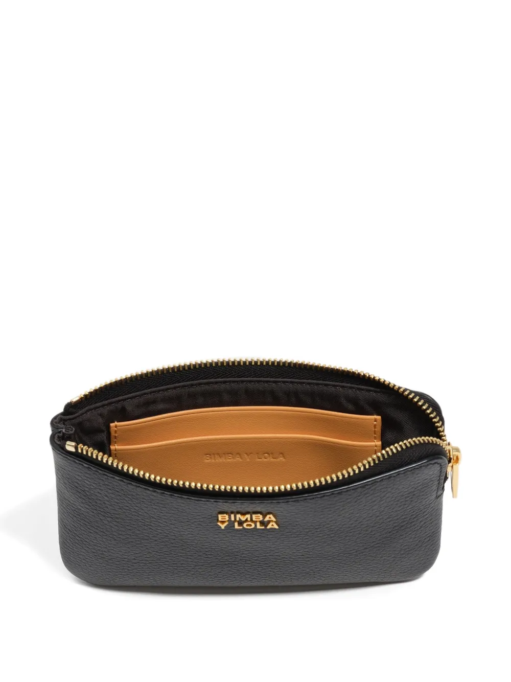 Bimba y Lola Leren portemonnee met rits - Zwart