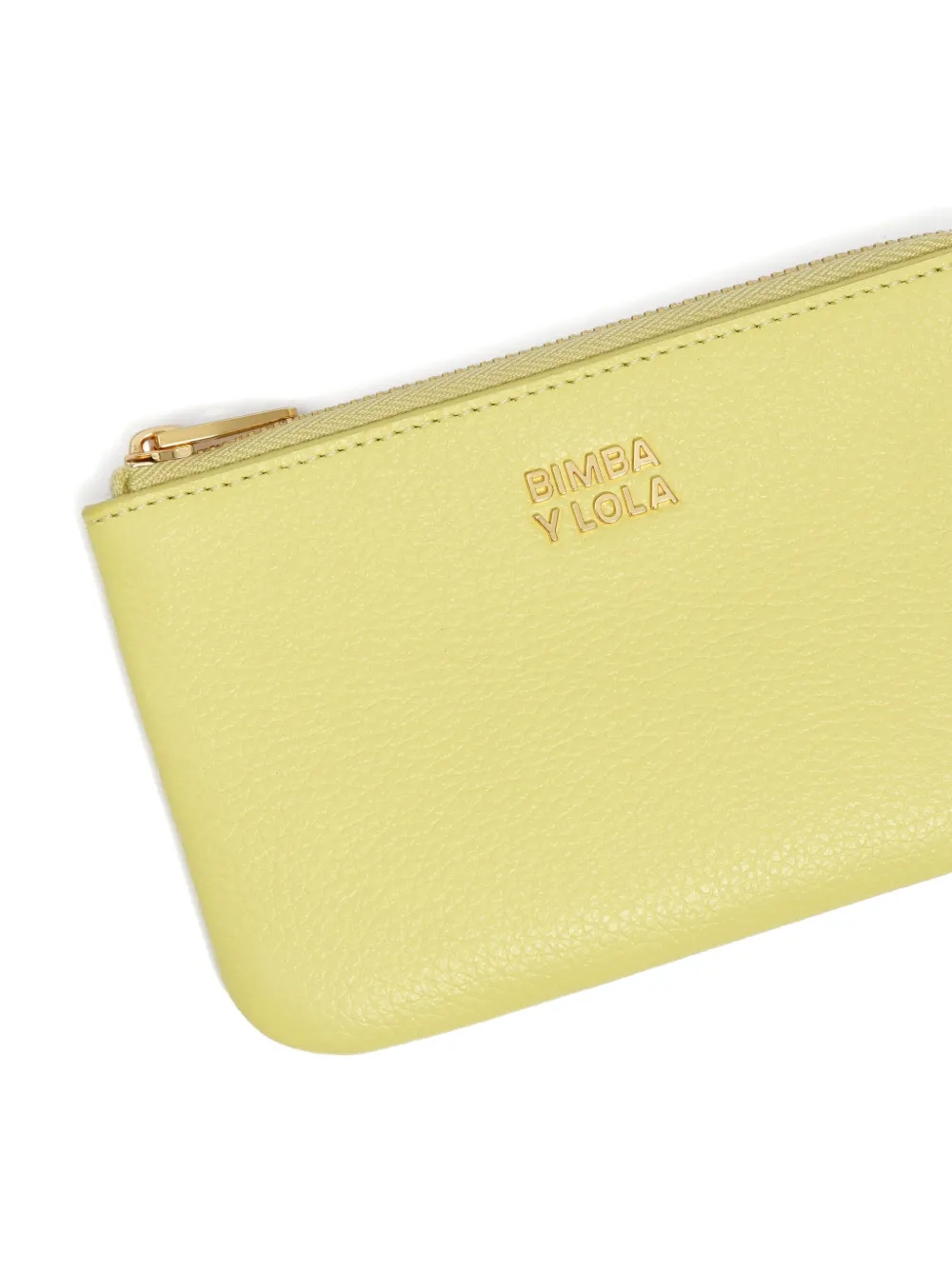 Bimba Y Lola Zip-top Leather Wallet In Yellow