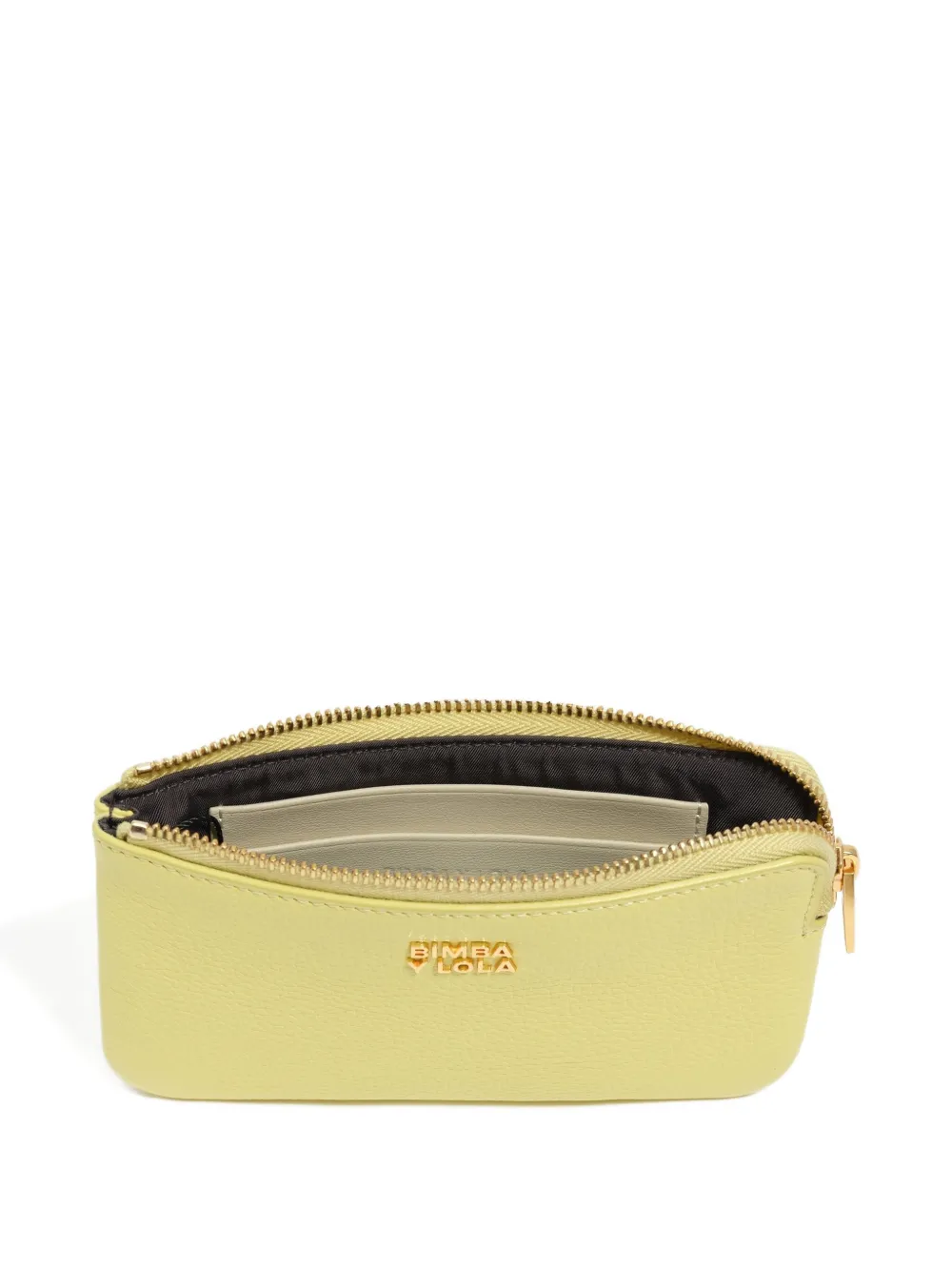 Bimba Y Lola Zip-top Leather Wallet In Yellow