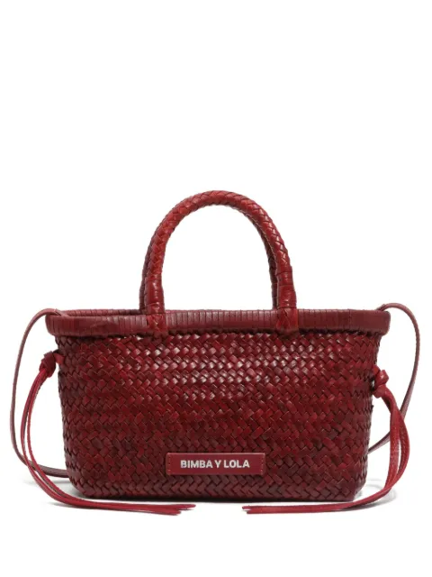 Bimba y Lola tote entretejido mini