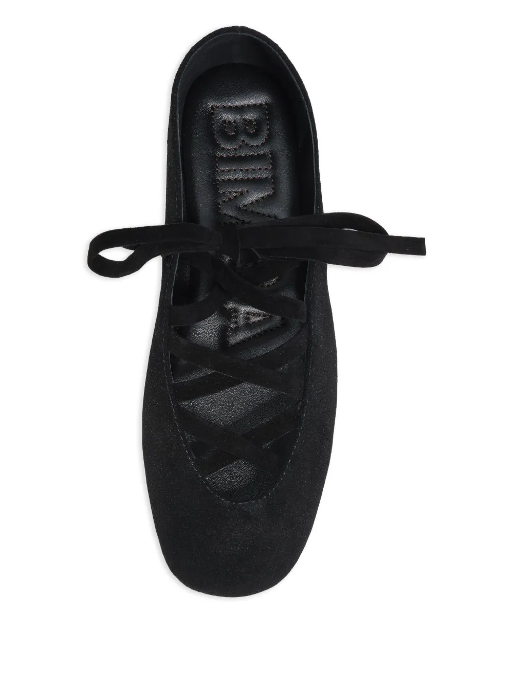 Bimba y Lola Suède pumps met veters Zwart