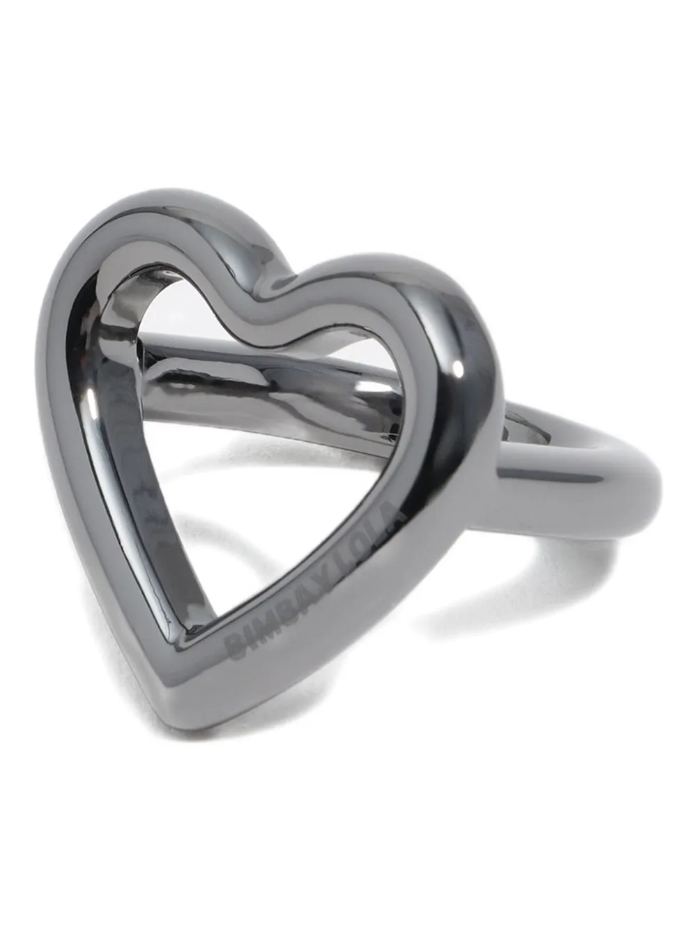 Bimba Y Lola Heart-shaped Keyring In Neutral