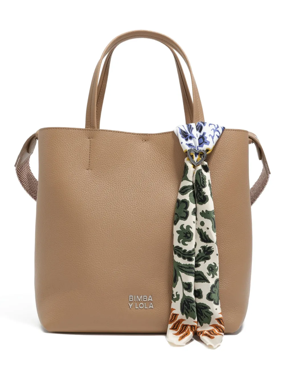 Bimba Y Lola Heart-shaped Keyring In Neutral