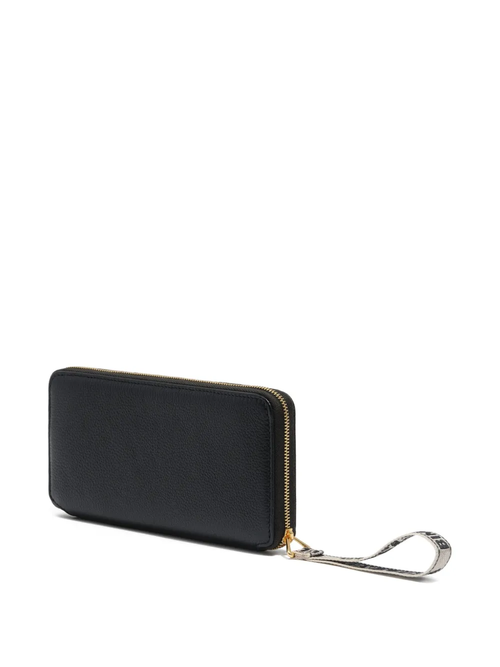 Bimba Y Lola Zip-around Leather Wallet In Black