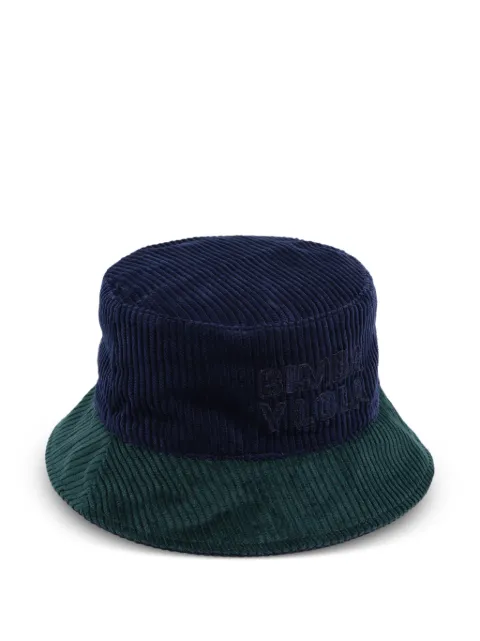 Bimba y Lola corduroy two-tone bucket hat