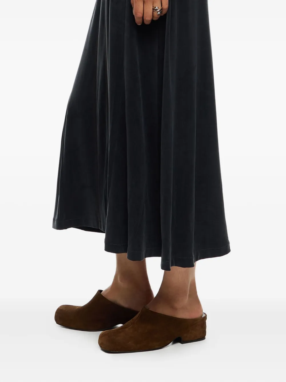 Bimba y Lola Jurk met boothals en naaddetail Zwart