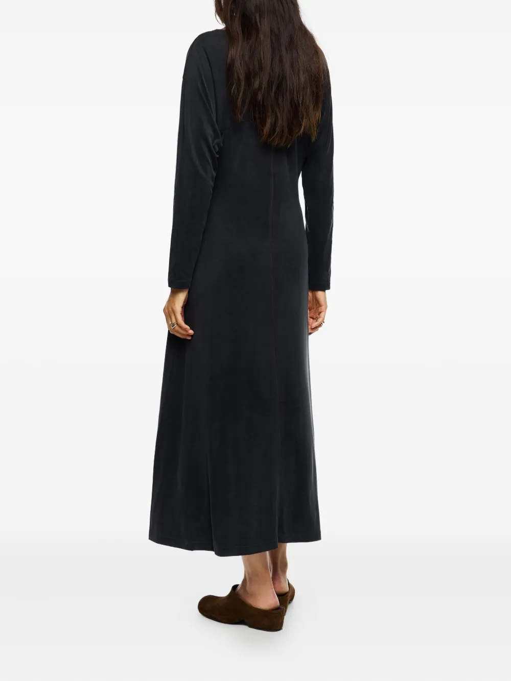 Bimba y Lola Jurk met boothals en naaddetail Zwart