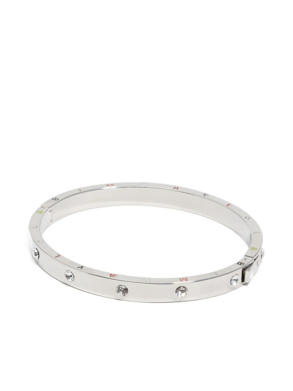 Bimba Y Lola Crystal-embellished Bangle Bracelet In Silver
