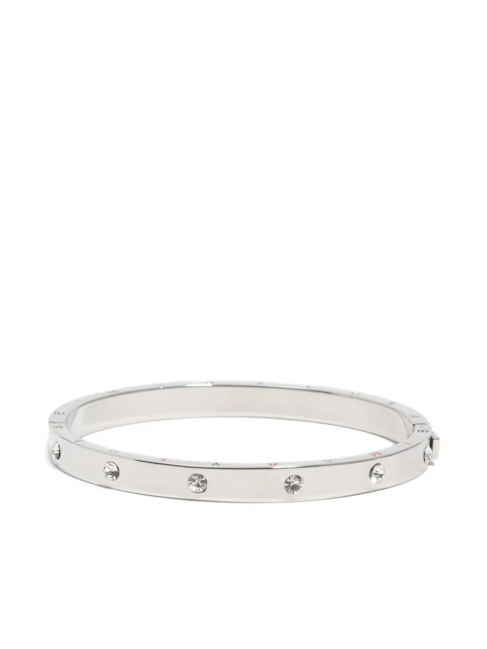 Bimba Y Lola Crystal-embellished Bangle Bracelet In Silver