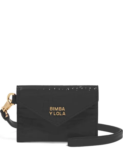 Bimba y Lola crocodile-effect cardholder