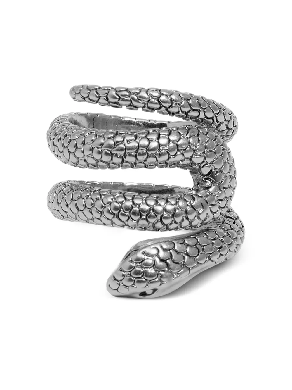 Bimba y Lola textured snake ring | Silver | Image 1
