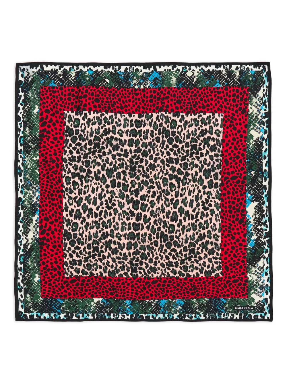 Bimba y Lola leopard-snake print scarf | Neutrals | Image 1