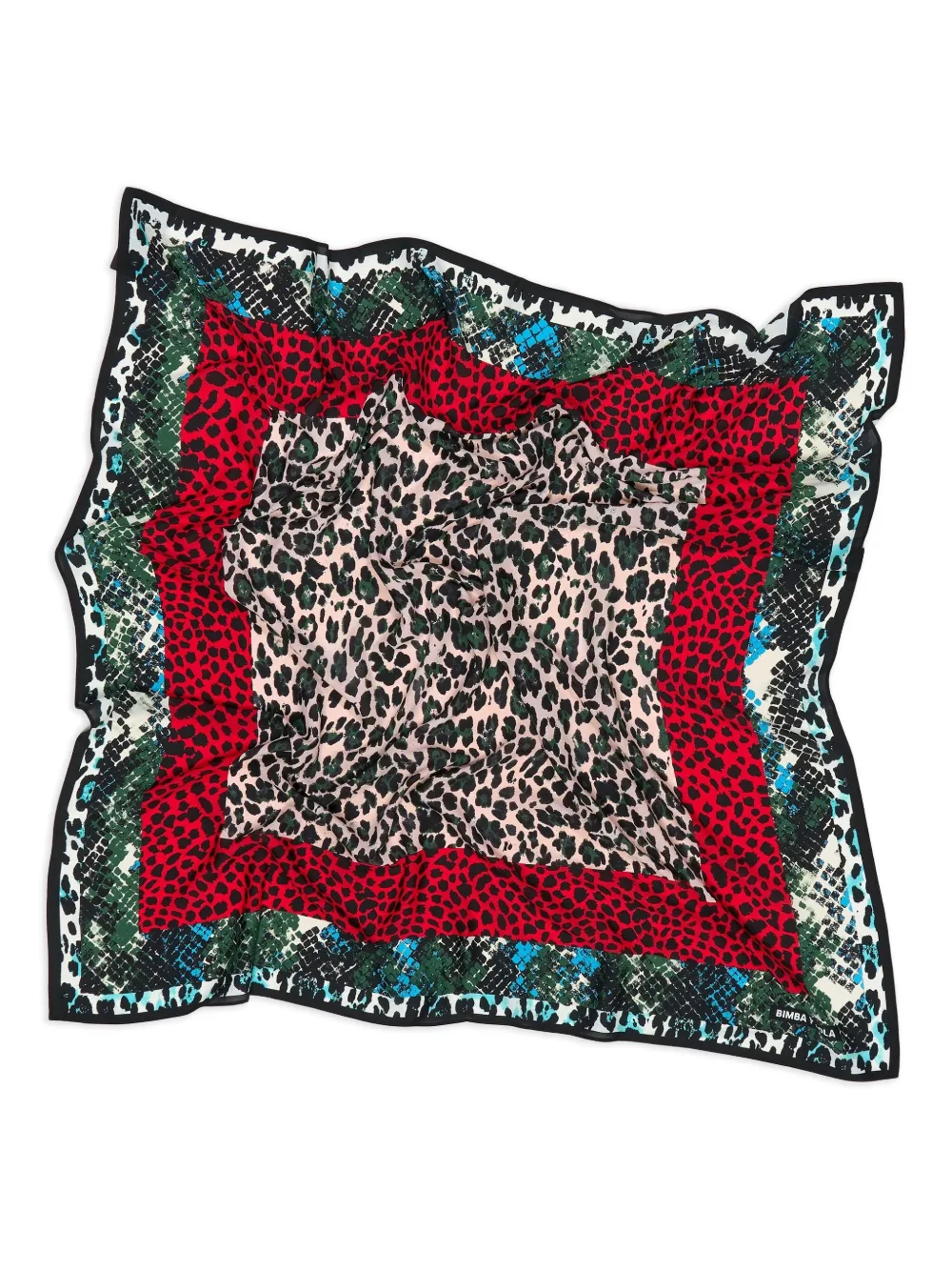 Bimba y Lola leopard-snake print scarf | Image 2