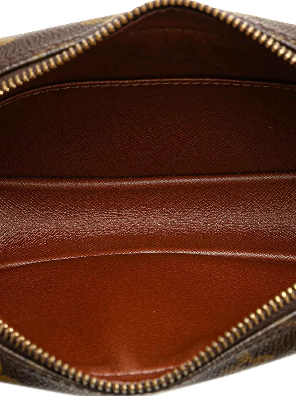 Pre-owned Louis Vuitton 2002 Monogram Pochette Cite Shoulder Bag In Brown