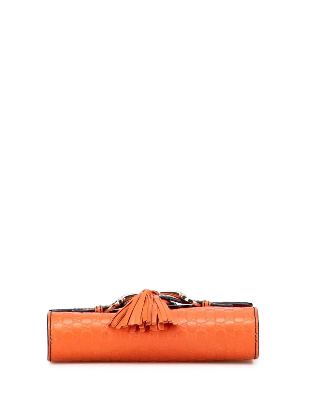 Pre-owned Gucci 2016-2025 Mini Microssima Emily Crossbody Bag In Orange