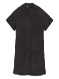 Bimba y Lola button-down patch-pocket dress - Black