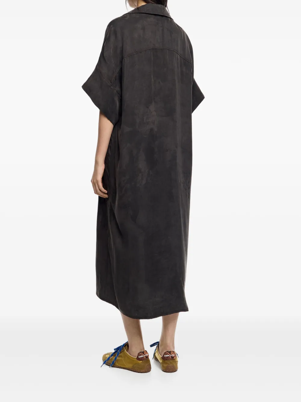 Bimba y Lola Button-down jurk met opgestikte zak Zwart