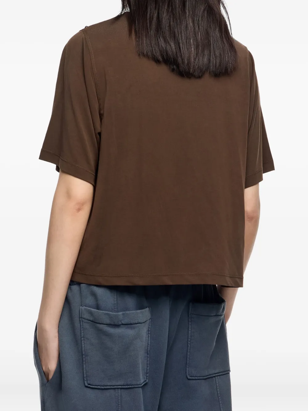 Bimba y Lola T-shirt verfraaid met studs Bruin