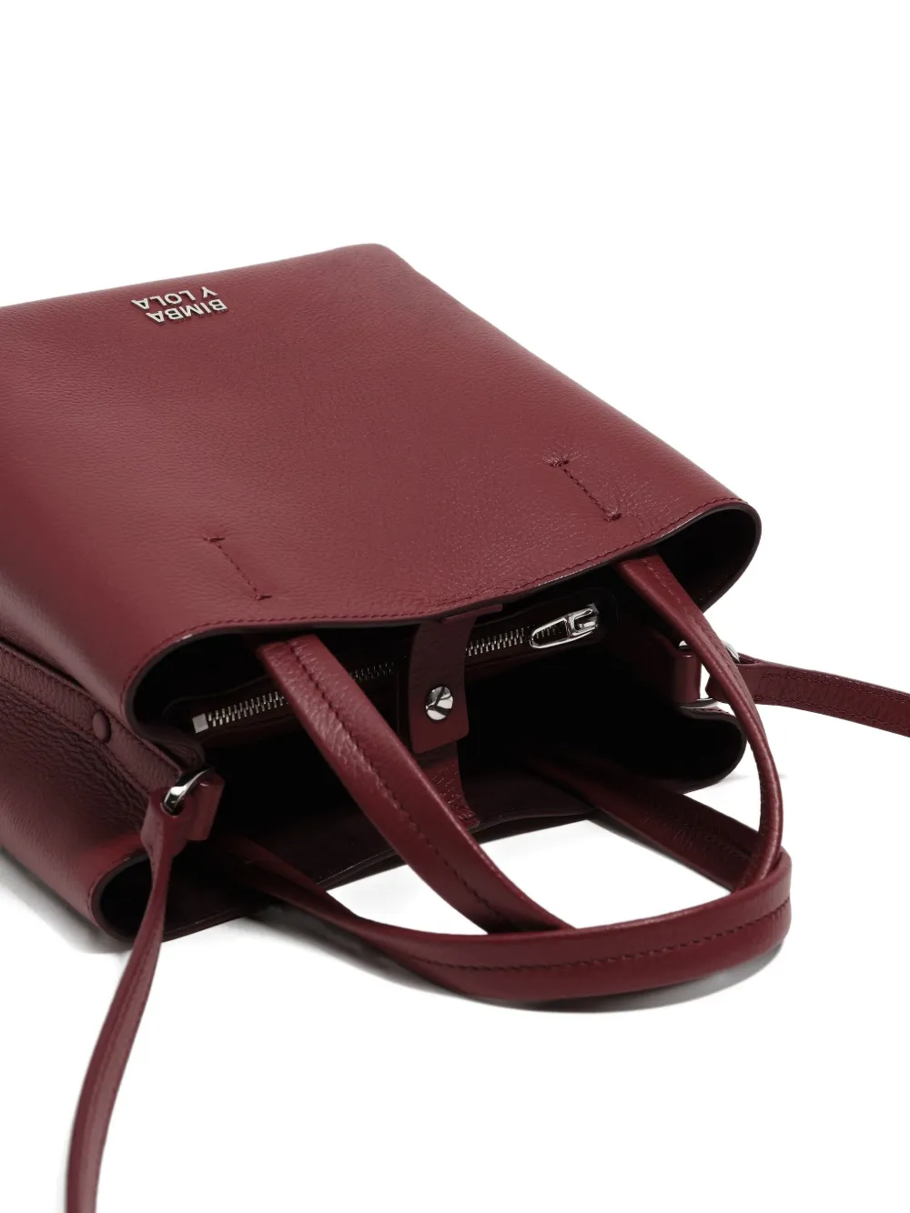 Bimba Y Lola Rigid Tote Bag In Red