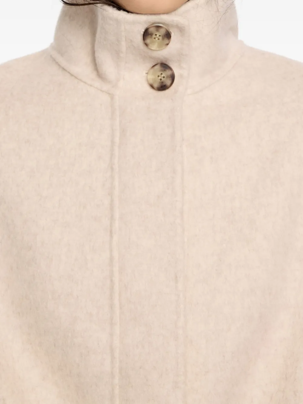 Bimba y Lola Jack met hoge hals en A-lijn Beige