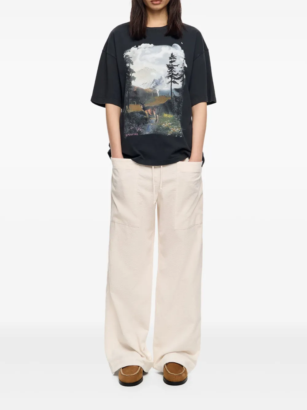 Bimba y Lola Pocket broek met trekkoord - Beige