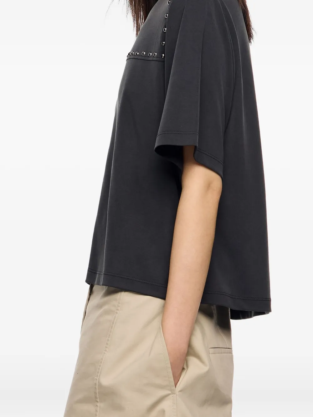 Bimba y Lola T-shirt verfraaid met studs Zwart