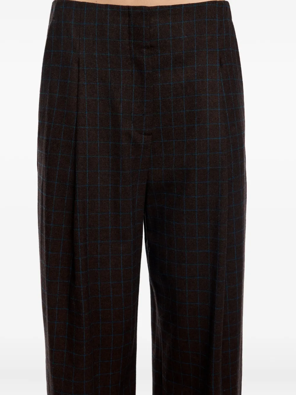 Bimba y Lola Geruite broek Bruin