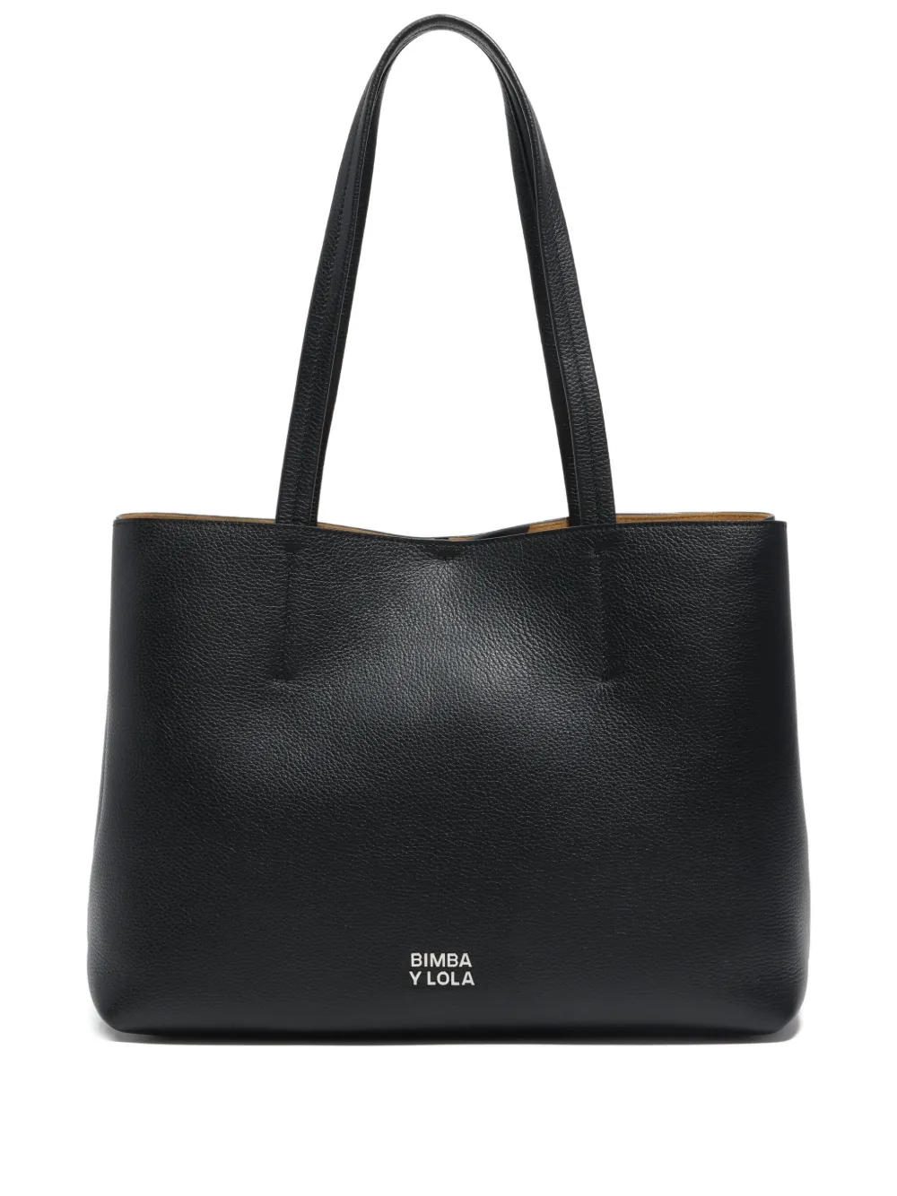 Bimba y Lola ショッパー レザートートバッグ - ブラック Bimba y Lola ショッパー レザートートバッグ - ブラック