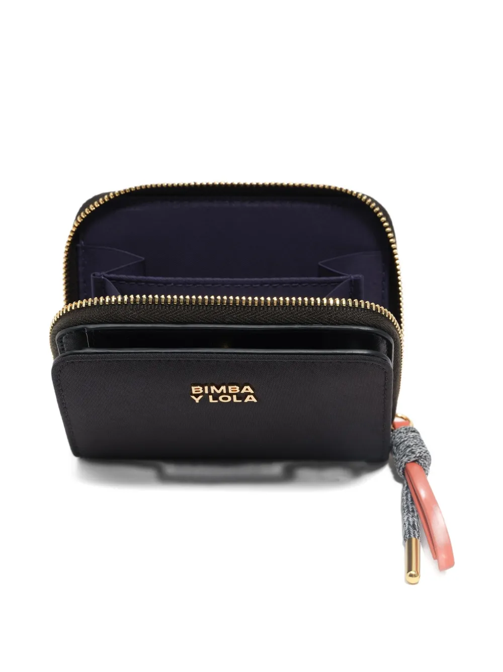 Bimba Y Lola Zip-fastening Tassel Wallet In Black