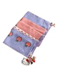 Pero x Hello Kitty gingham-check scarf - Blue
