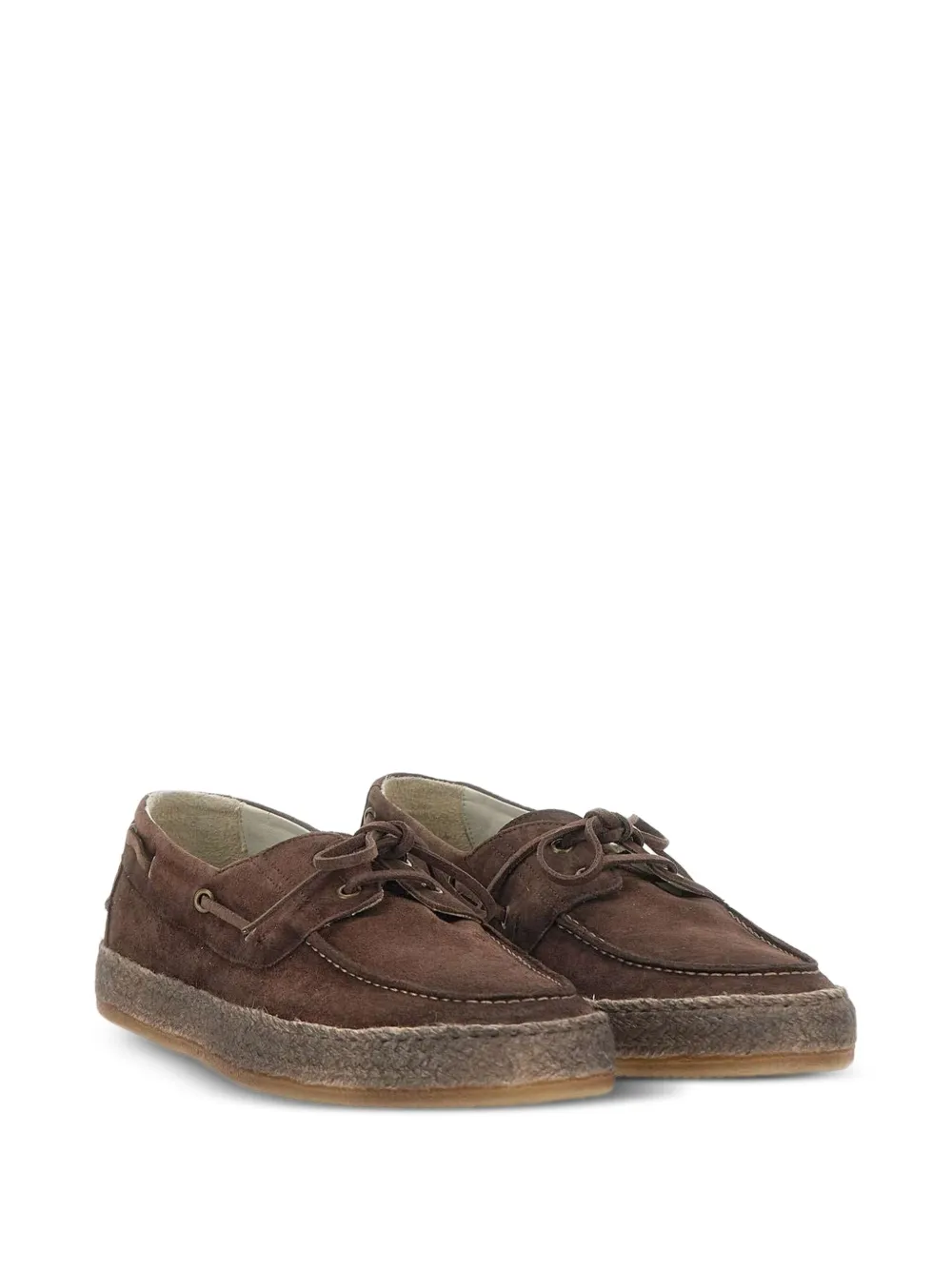 corvari lace-up suede boat shoes Bruin