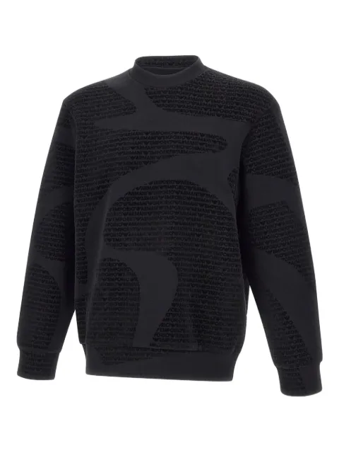 Emporio Armani logo-flocked sweatshirt