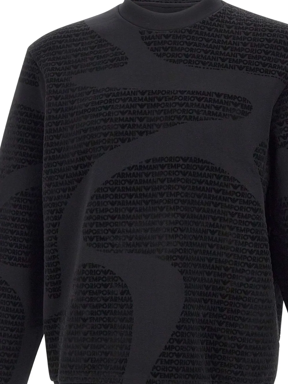Emporio Armani Sweater met logo Zwart